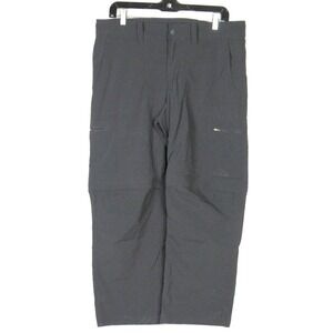 L.L .Bean Nylon Stretch Gray Convertible Trail Hiking Pants Men's 33 X 29